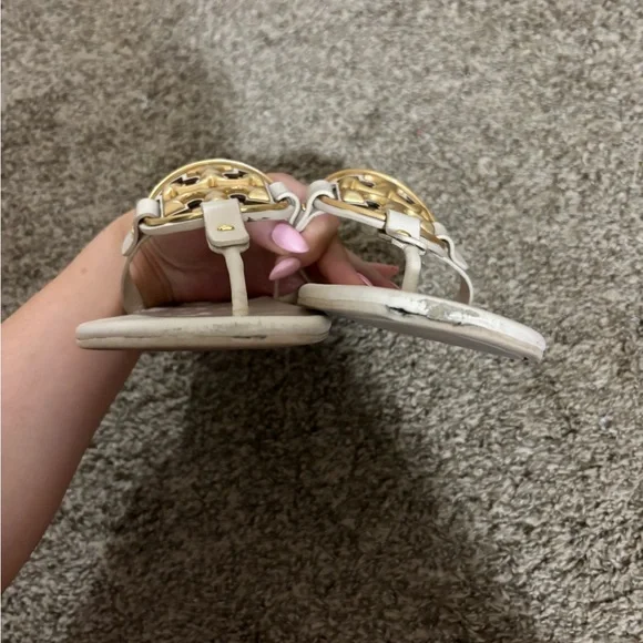 Tory Burch Miller Soft Metal Logo Sandal - Picture 4 of 8